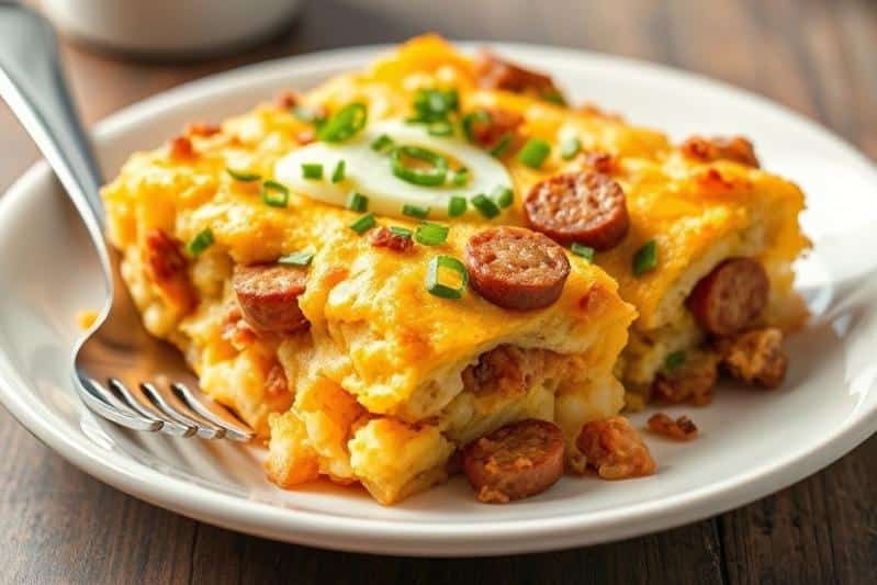 Easy Sausage Hash Brown Breakfast Casserole Recipe