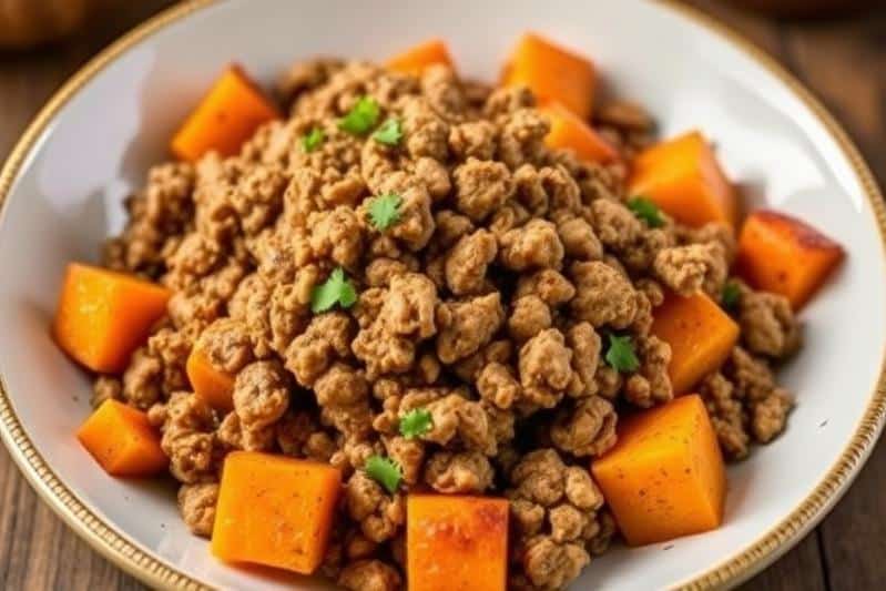 Roasted Butternut Squash with Ground Turkey Recipe