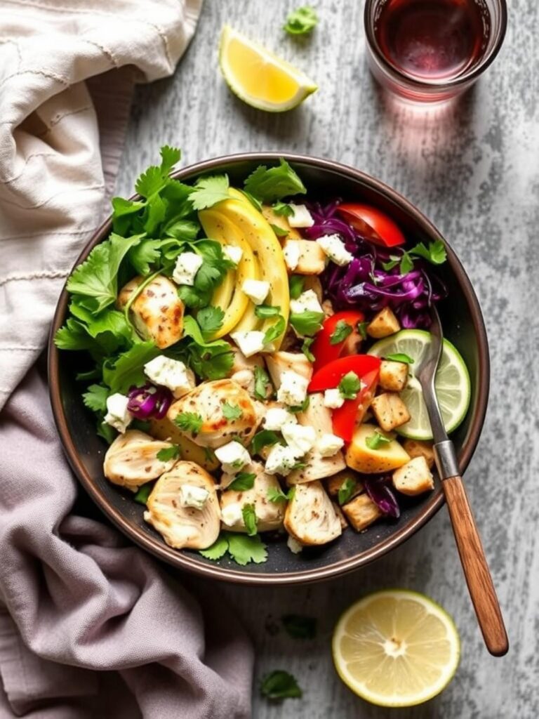 Healthy Greek Chicken Bowls Recipe For Dinner