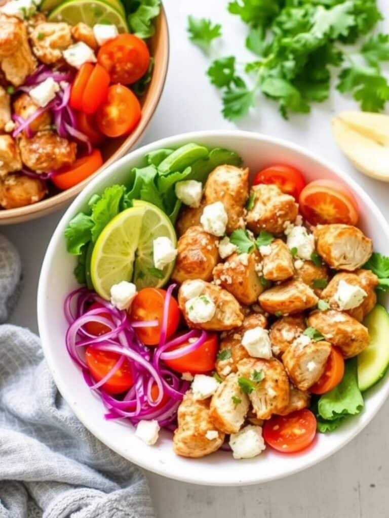 Healthy Greek Chicken Bowls Recipe For Dinner