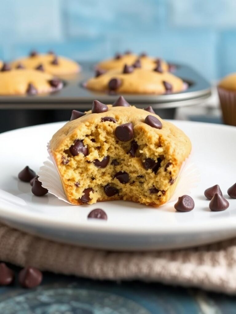 Healthy Greek Yogurt Chocolate Chip Muffins