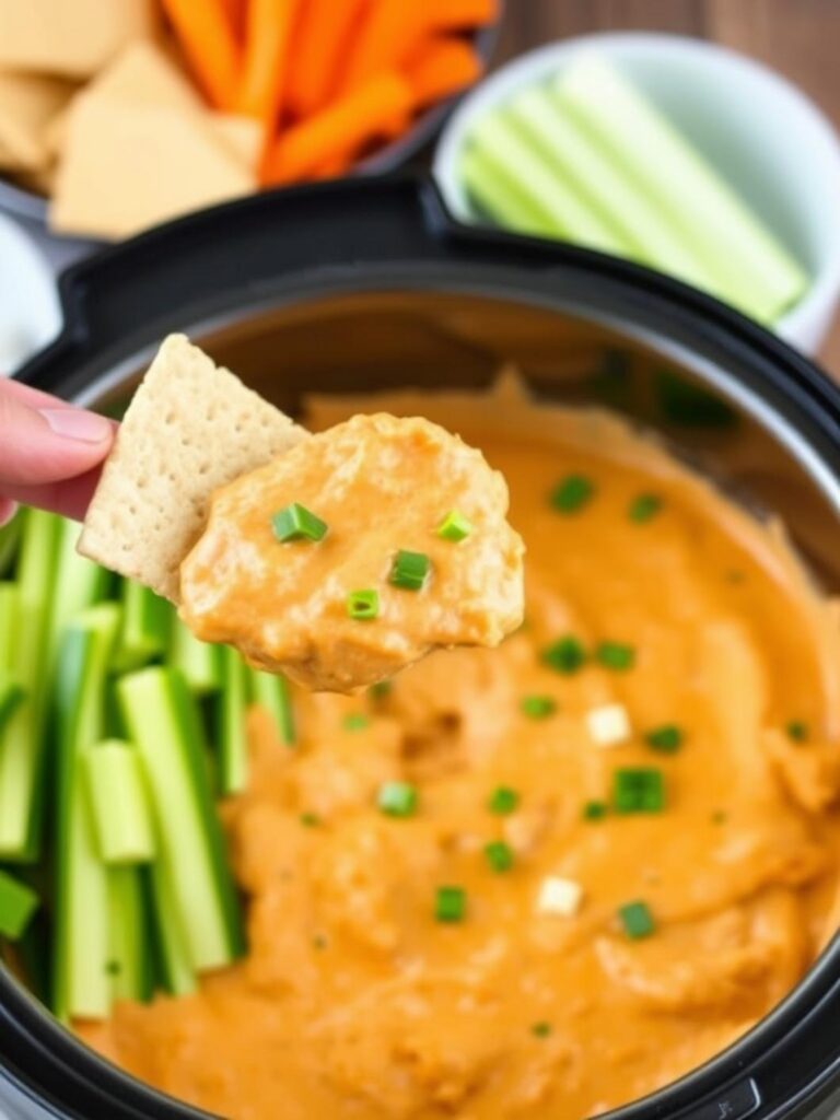 Healthy Instant Pot Buffalo Chicken Dip