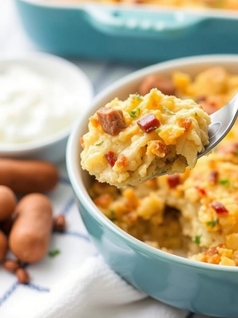 Healthy Sausage Hash Brown Casserole Recipe